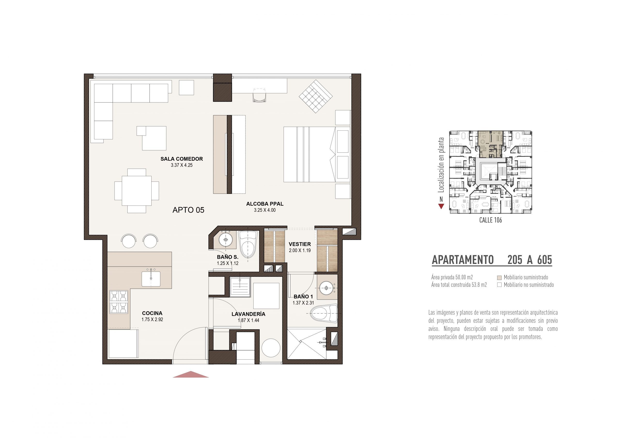 Plano de ventas para un proyecto de construcción que muestra la disposición y los detalles de las unidades disponibles. El plano incluye detalles como el tamaño de las unidades, la ubicación de las áreas comunes y los servicios disponibles en el edificio. El plano de ventas es una herramienta valiosa para ayudar a los compradores a visualizar su futura unidad y tomar decisiones informadas de compra.