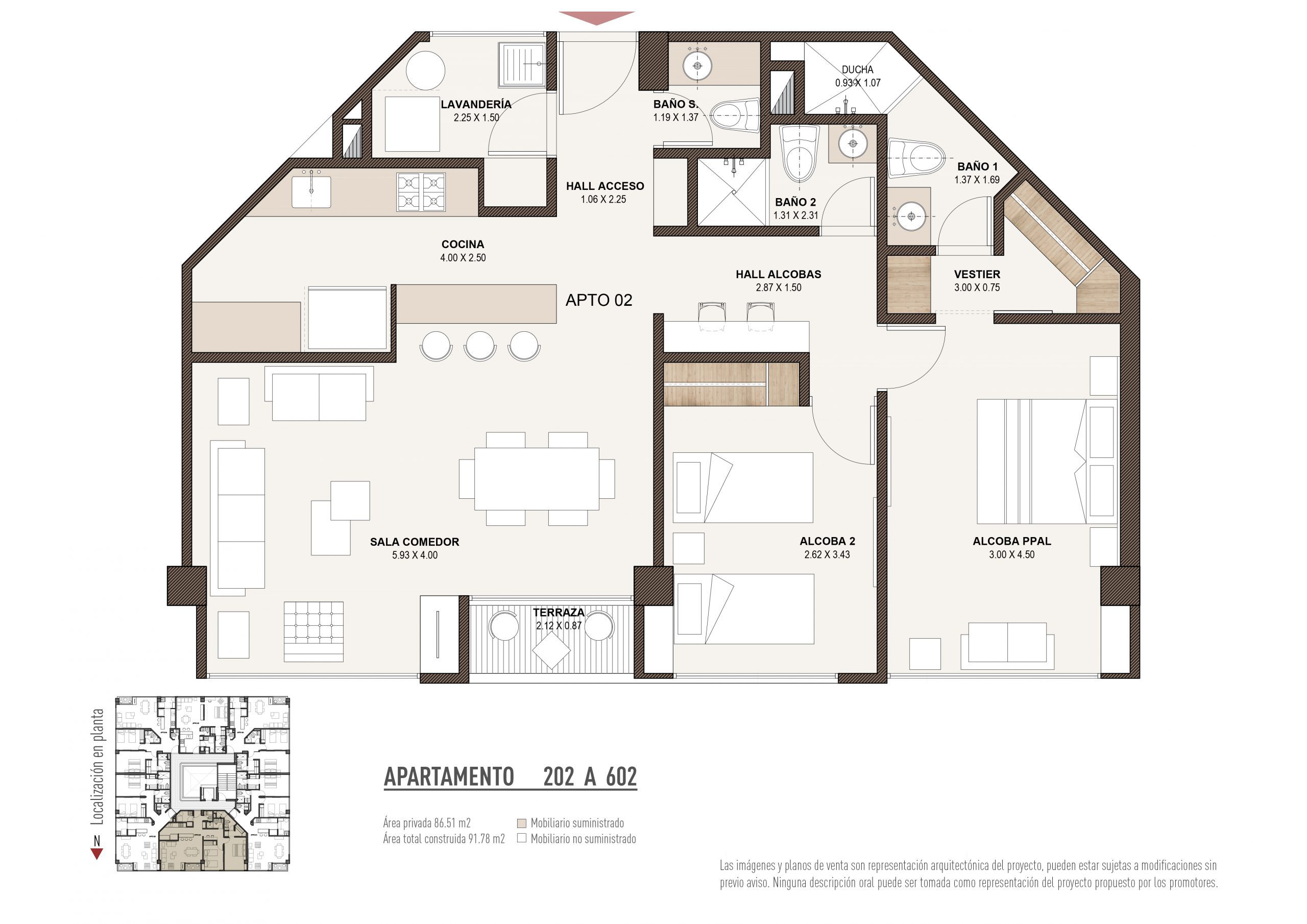 Plano de ventas para un proyecto de construcción que muestra la disposición y los detalles de las unidades disponibles. El plano incluye detalles como el tamaño de las unidades, la ubicación de las áreas comunes y los servicios disponibles en el edificio. El plano de ventas es una herramienta valiosa para ayudar a los compradores a visualizar su futura unidad y tomar decisiones informadas de compra.